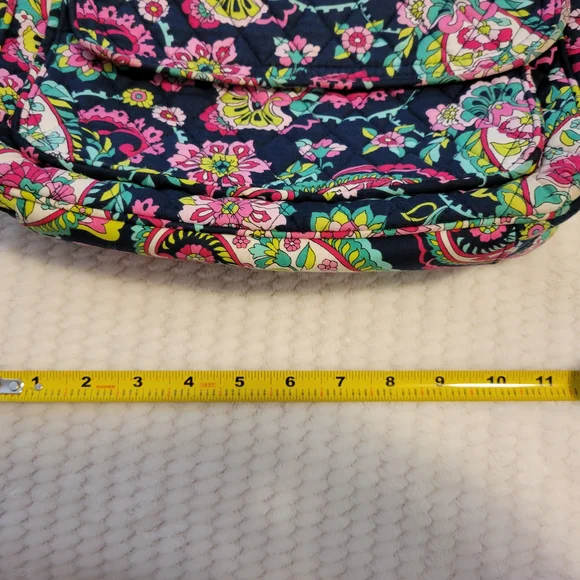 Vera Bradley Pink and Green Crossbody Bag with Floral Paisley Design Wallet Set - Picture 7 of 13